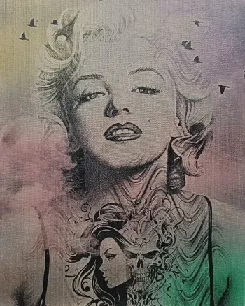 Marilyn Monroe sur toile